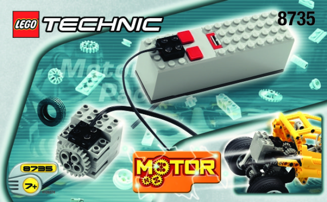 Instrucciones de Construcción - LEGO - 8735 - Motor Set, 9 volt: Page 1