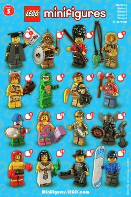 Instrucciones de Construcción - LEGO - Minifiguras - 8805 - LEGO® Minifigures, Series 5: Page 1