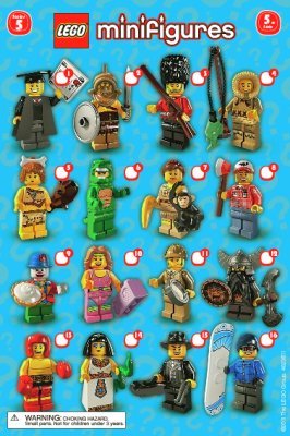 Instrucciones de Construcción - LEGO - Minifiguras - 8805 - LEGO® Minifigures, Series 5: Page 1