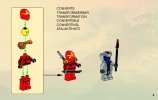 Instrucciones de Construcción - LEGO - 9441 - Kai's Blade Cycle: Page 3