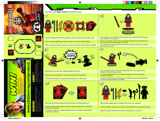 Instrucciones de Construcción - LEGO - 9558 - Training Set: Page 1