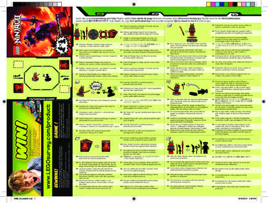 Instrucciones de Construcción - LEGO - 9566 - Samurai X: Page 1