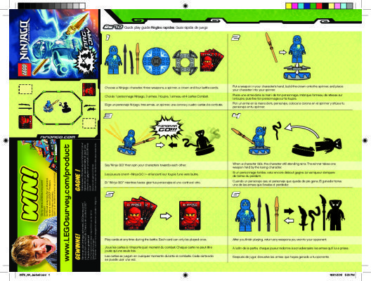 Instrucciones de Construcción - LEGO - 9570 - NRG Jay: Page 1