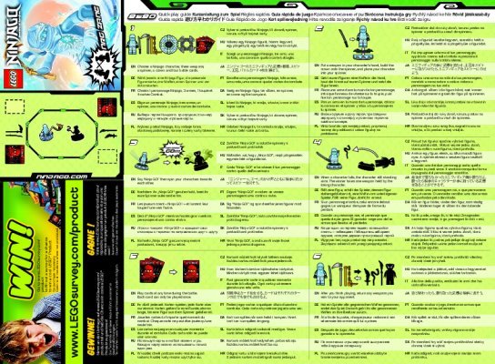 Instrucciones de Construcción - LEGO - 9590 - NRG Zane: Page 1