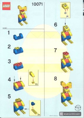 Instrucciones de Construcción - LEGO - 10071 - Bunny: Page 1