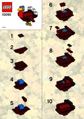 Instrucciones de Construcción - LEGO - 10090 - Turkey: Page 1