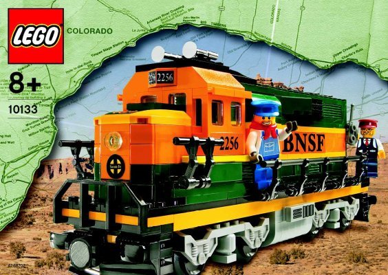 Instrucciones de Construcción - LEGO - 10133 - Burlington Northern Santa Fe Locomotive: Page 1