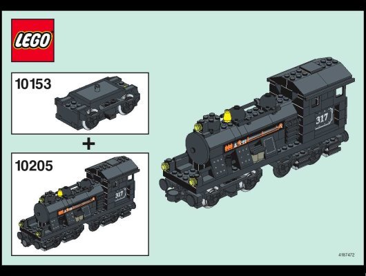 Instrucciones de Construcción - LEGO - 10153 - 9V Train Motor: Page 1