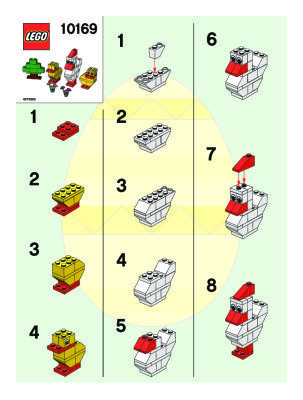 Instrucciones de Construcción - LEGO - 10169 - Chicken & Chicks: Page 1