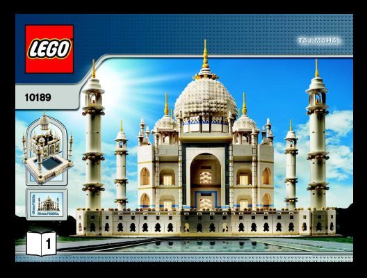 Instrucciones de Construcción - LEGO - 10189 - Build the breathtaking Taj Mahal!: Page 1