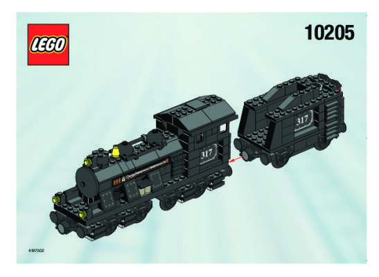 Instrucciones de Construcción - LEGO - 10205 - LARGE TRAIN ENGINE W/TENDER: Page 1