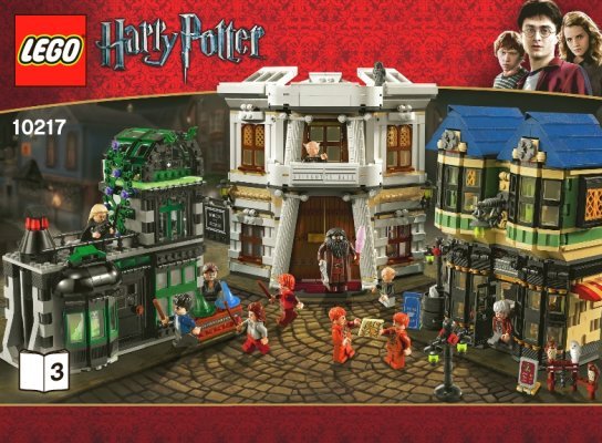 Instrucciones de Construcción - LEGO - 10217 - Diagon Alley™: Page 1