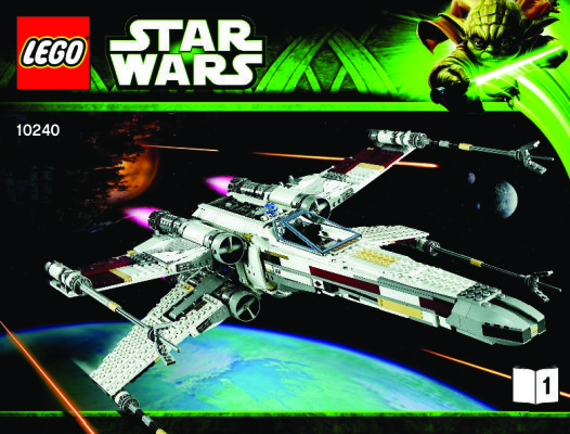 Instrucciones de Construcción - LEGO - Star Wars - 10240 - Red Five X-wing Starfighter™: Page 1