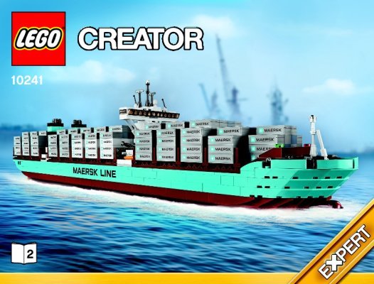 Instrucciones de Construcción - LEGO - Creator - 10241 - Buque Triple-E de Maersk Line: Page 1