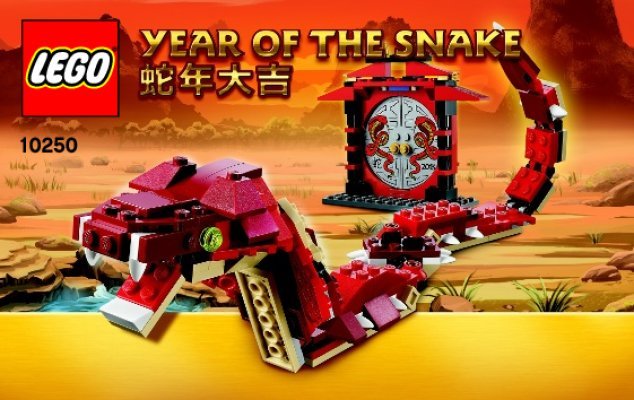 Instrucciones de Construcción - LEGO - 10250 - Year of the snake: Page 1