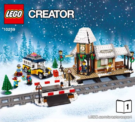 Instrucciones de Construcción - LEGO - 10259 - Winter Village Station: Page 1