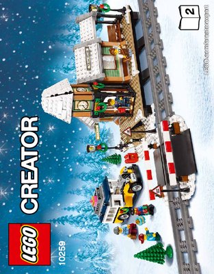 Instrucciones de Construcción - LEGO - 10259 - Winter Village Station: Page 1