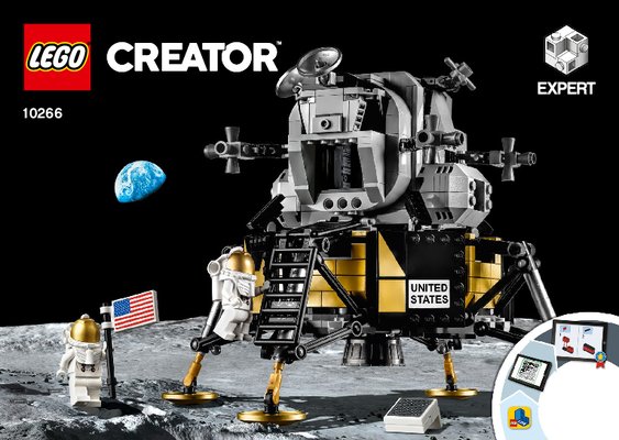 Instrucciones de Construcción - LEGO - 10266 - NASA Apollo 11 Lunar Lander: Page 1