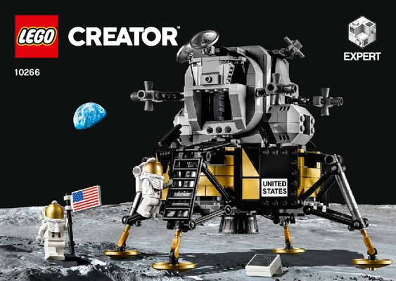 Instrucciones de Construcción - LEGO - 10266 - NASA Apollo 11 Lunar Lander: Page 1