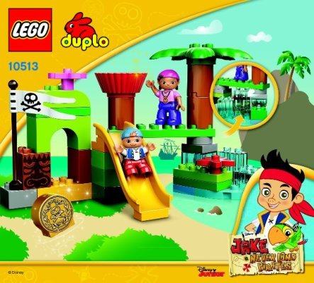 Instrucciones de Construcción - LEGO - DUPLO - 10513 - Never Land Hideout: Page 1