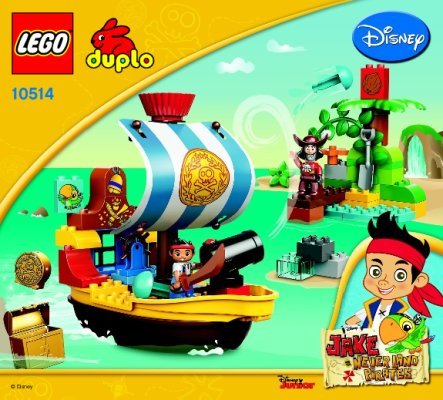 Instrucciones de Construcción - LEGO - DUPLO - 10514 - Jake's Pirate Ship Bucky: Page 1