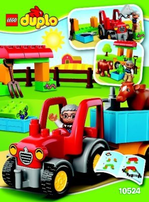 Instrucciones de Construcción - LEGO - DUPLO - 10524 - El Tractor de la Granja: Page 1