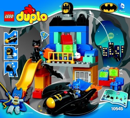 Instrucciones de Construcción - LEGO - DUPLO - 10545 - La Aventura de la Batcueva: Page 1