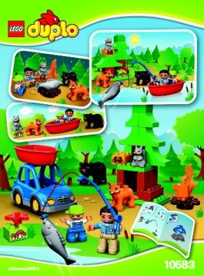 Instrucciones de Construcción - LEGO - DUPLO - 10583 - El Bosque: Vamos a Pescar: Page 1