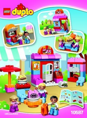 Instrucciones de Construcción - LEGO - DUPLO - 10587 - La Cafetería: Page 1