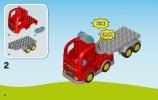 Instrucciones de Construcción - LEGO - DUPLO - 10592 - El Camión de Bomberos: Page 4