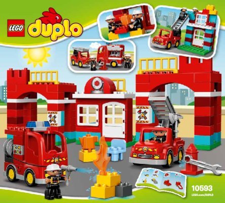 Instrucciones de Construcción - LEGO - DUPLO - 10593 - La Estación de Bomberos: Page 1