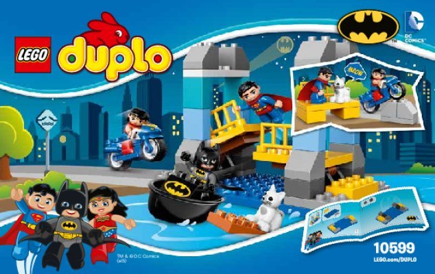 Instrucciones de Construcción - LEGO - DUPLO - 10599 - Las Aventuras de Batman: Page 1