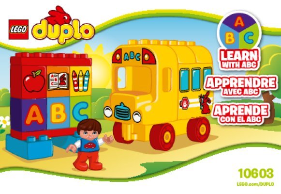 Instrucciones de Construcción - LEGO - DUPLO - 10603 - Mi Primer Autobús: Page 1