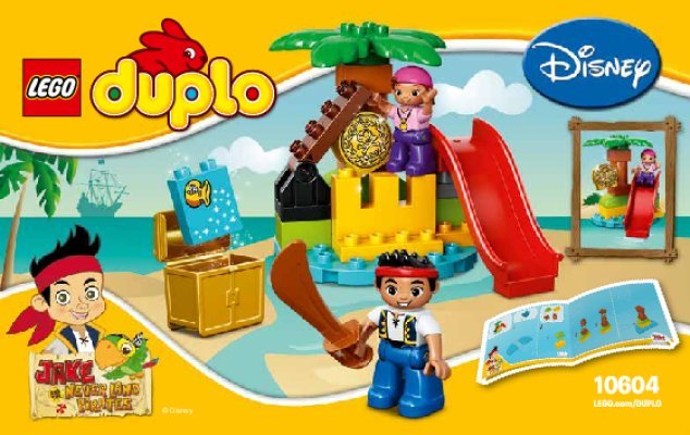 Instrucciones de Construcción - LEGO - DUPLO - 10604 - La Isla del Tesoro de Jake y los Piratas de Nunca Jamás: Page 1