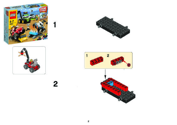 Instrucciones de Construcción - LEGO - 10655 - LEGO® Monster Trucks: Page 1