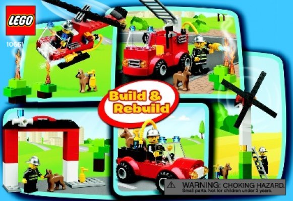 Instrucciones de Construcción - LEGO - 10661 - My First LEGO® Fire Station: Page 1