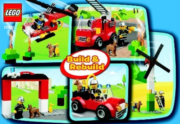 Instrucciones de Construcción - LEGO - 10661 - My First LEGO® Fire Station: Page 1