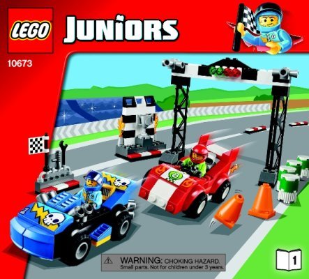 Instrucciones de Construcción - LEGO - Juniors - 10673 - La Gran Carrera: Page 1