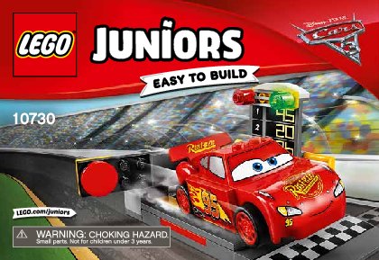 Instrucciones de Construcción - LEGO - Juniors - 10730 - Lanzador de Rayo McQueen: Page 1