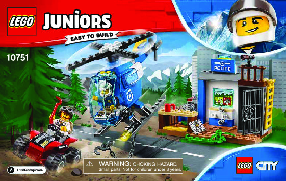 Instrucciones de Construcción - LEGO - 10751 - Mountain Police Chase: Page 1