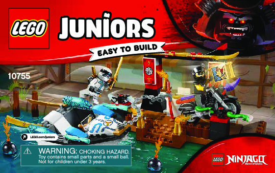 Instrucciones de Construcción - LEGO - 10755 - Zane's Ninja Boat Pursuit: Page 1