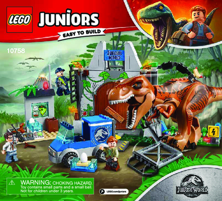 Instrucciones de Construcción - LEGO - 10758 - T. rex Breakout: Page 1