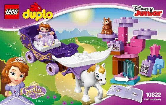 Instrucciones de Construcción - LEGO - DUPLO - 10822 - Carroza mágica de la Princesa Sofía: Page 1