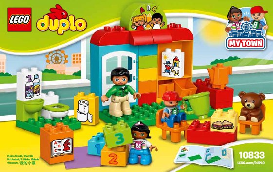 Instrucciones de Construcción - LEGO - DUPLO - 10833 - Escuela infantil: Page 1