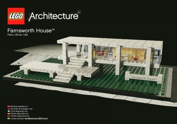 Instrucciones de Construcción - LEGO - Architecture - 21009 - La casa Farnsworth House™: Page 1