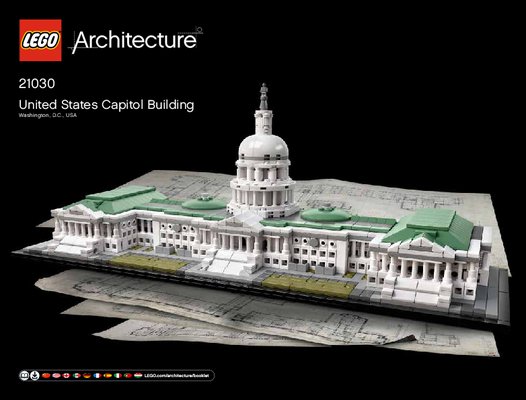 Instrucciones de Construcción - LEGO - Architecture - 21030 - Edificio del capitolio de Estados Unidos: Page 1