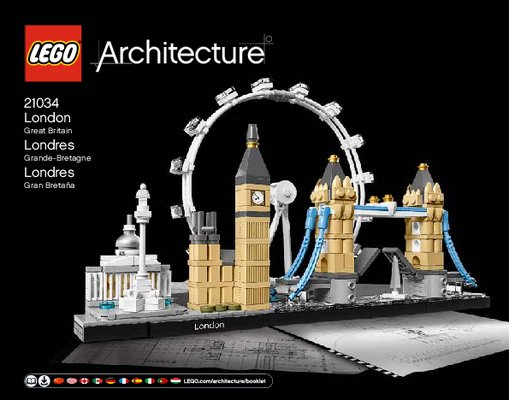 Instrucciones de Construcción - LEGO - Architecture - 21034 - Londres: Page 1