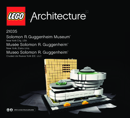 Instrucciones de Construcción - LEGO - Architecture - 21035 - Museo Solomon R. Guggenheim: Page 1