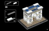 Instrucciones de Construcción - LEGO - Architecture - 21036 - Arco del Triunfo: Page 59