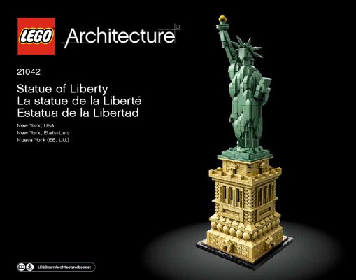 Instrucciones de Construcción - LEGO - 21042 - Statue of Liberty: Page 1